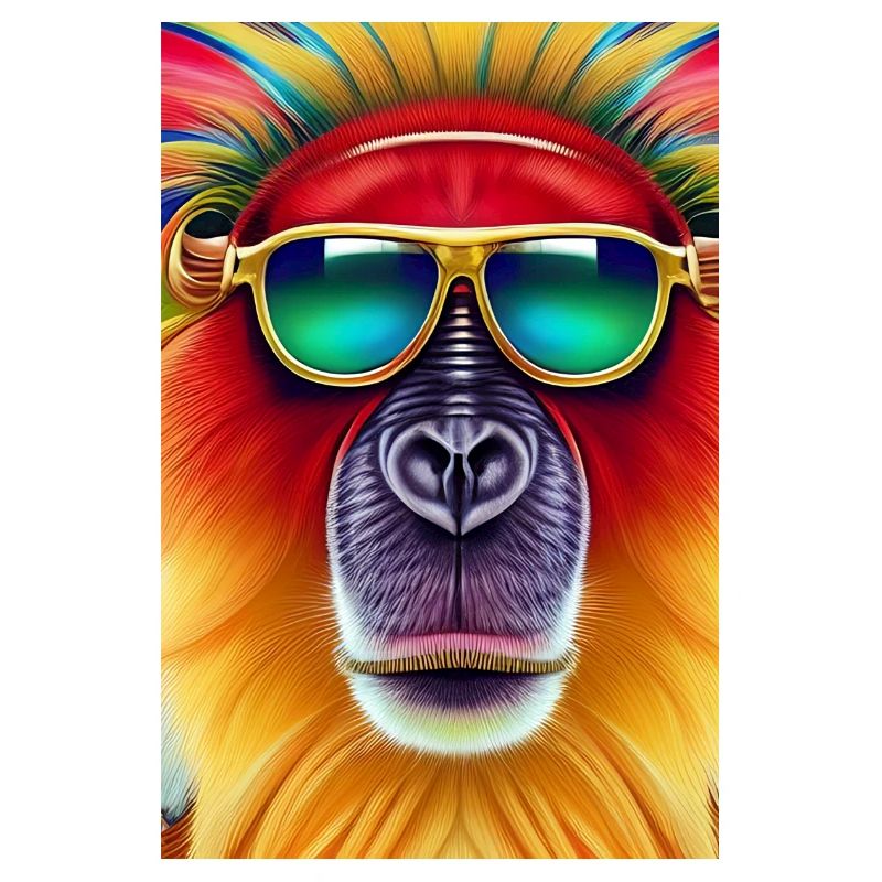 Cool monkey with sunglasses