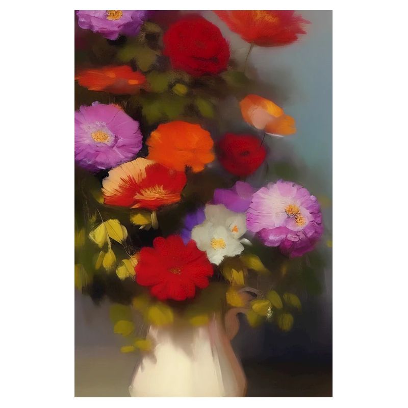 Fleurs et papillon