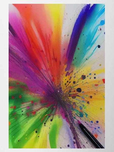 Éclaboussures de couleur