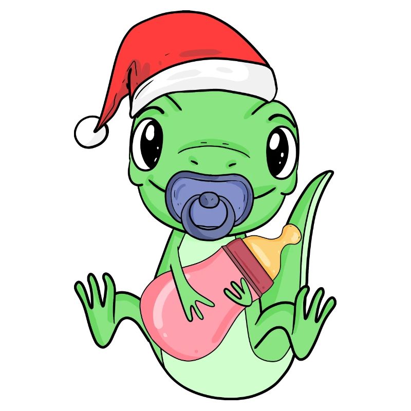 Lézard Bébé Noël