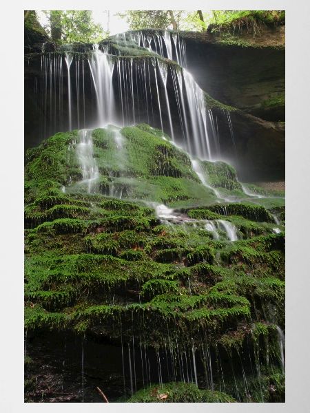 MOSS WATERFALL HÖRSCHBACH NEAR MURRHARDT