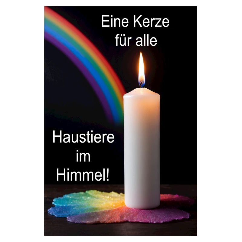 A candle for all pets in heaven