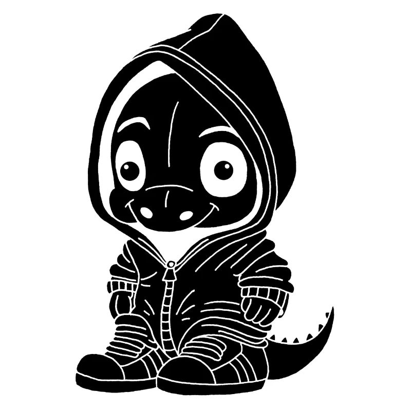 Small Dinosaur (Black)