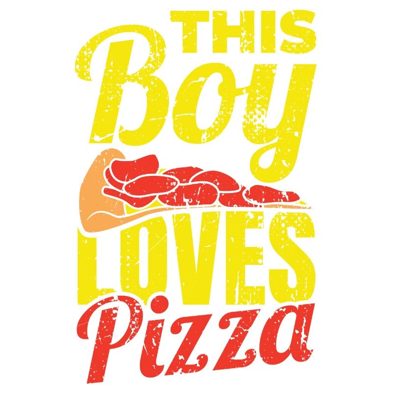 Dieser Junge liebt Pizza