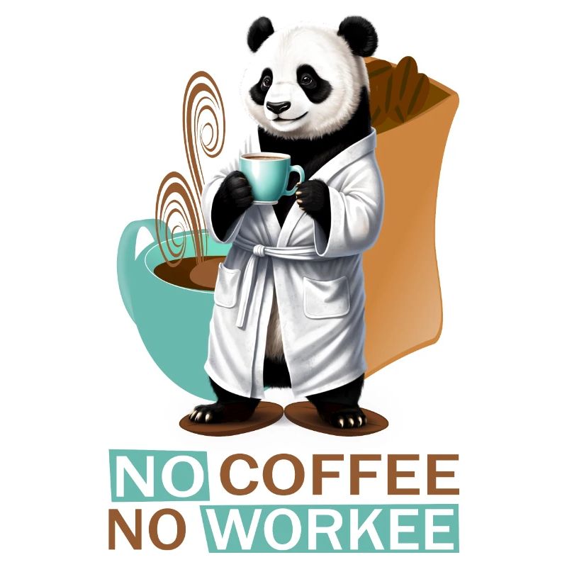 Panda avec peignoir