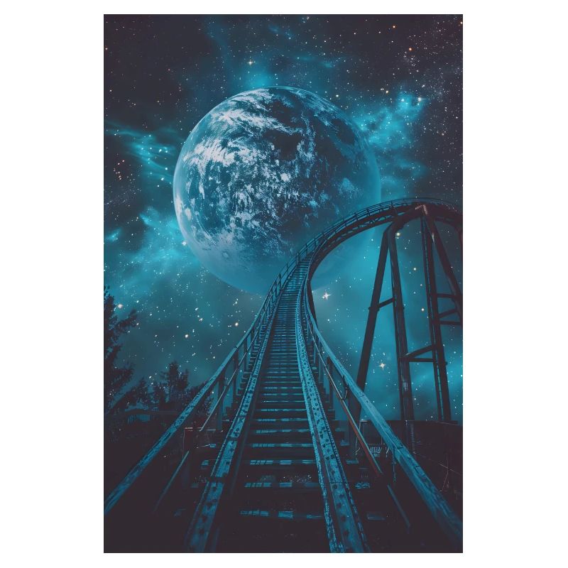 Earth, Roller Coaster, World, Planet, Space, Galaxy