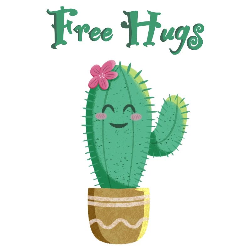 Cactus mignon aime les câlins