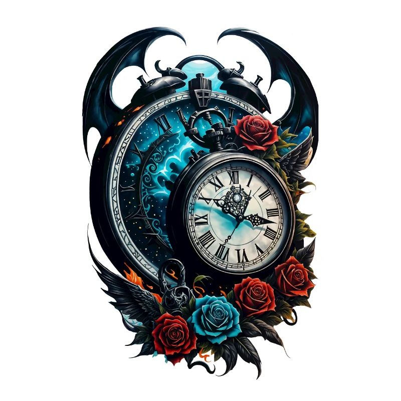 Die Uhr im Nebel der Unendlichkeit.