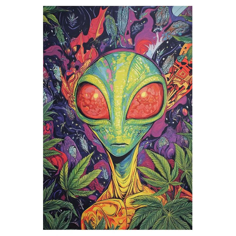 Psychedelischer Alien NeonDschungel