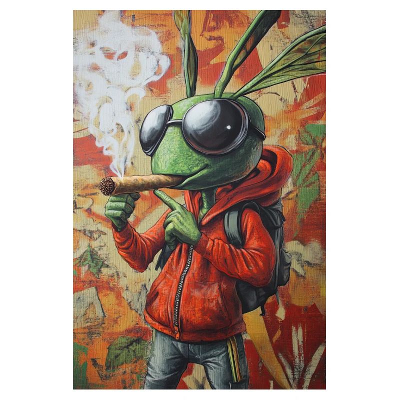 Graffiti-Bug im Hoodie