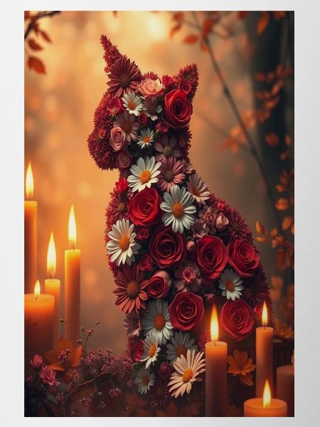 Fleurs Chat