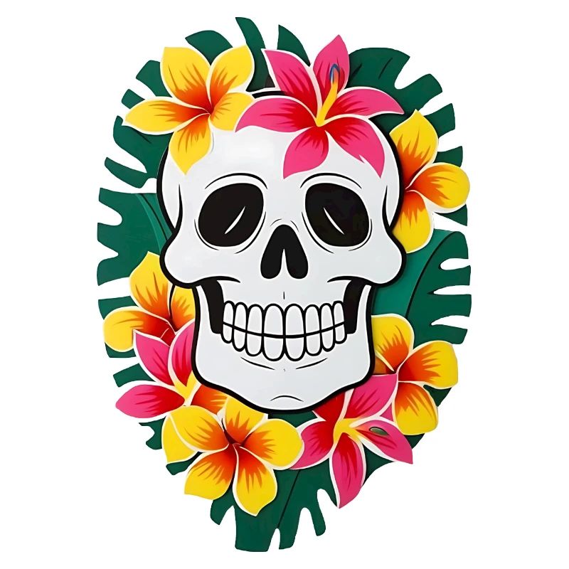 Crâne floral 1