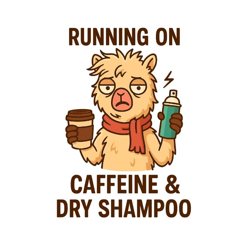 Coffee & Dry Shampoo Lama