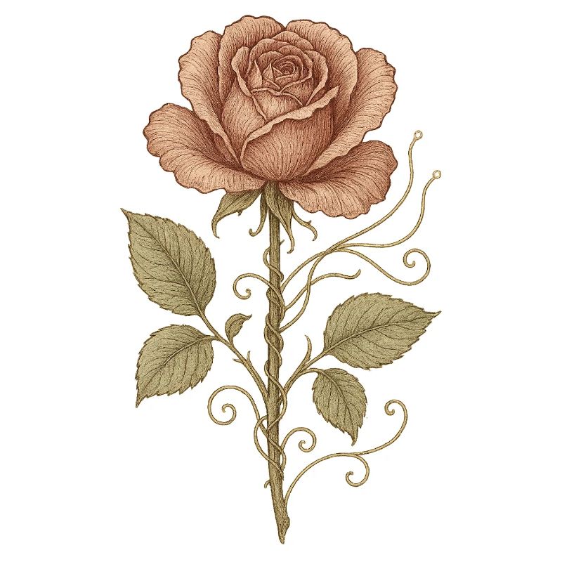 Rote Rose Vintage