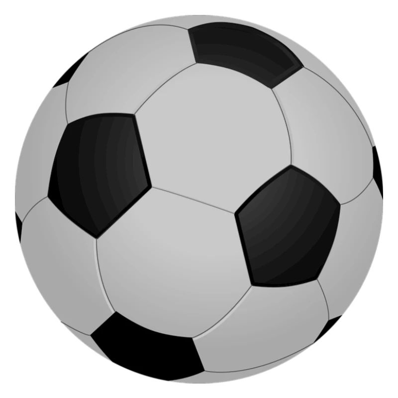Black and white football pattern
