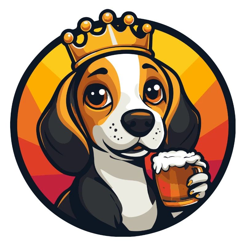 Beagle Dog Beer Comic