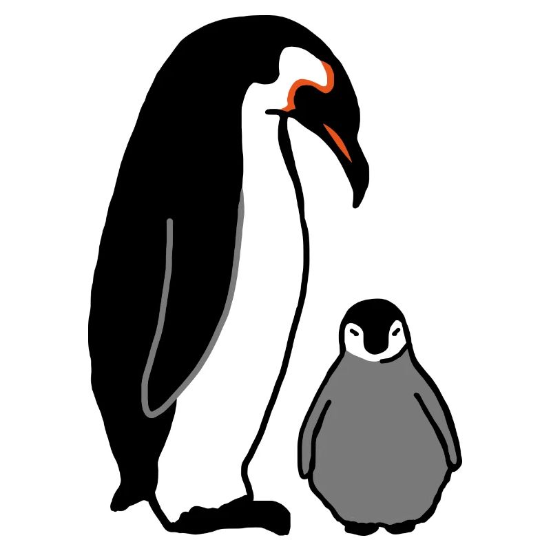 Pingouin avec bébé