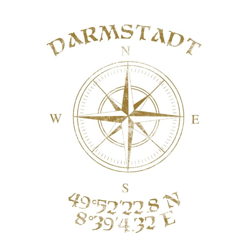 Boussole Coordonnées GPS Darmstadt