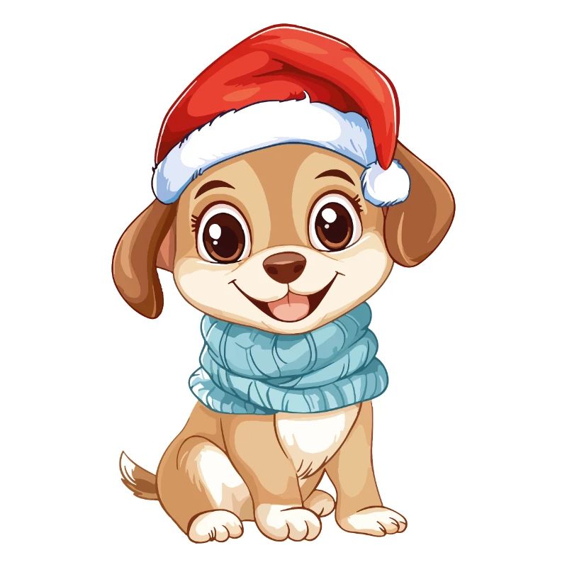 Chien Noël Mignon Noël mignon Noël