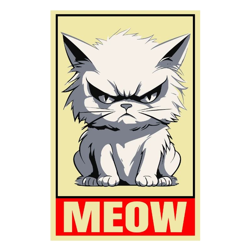 Chat Miaou Drôle