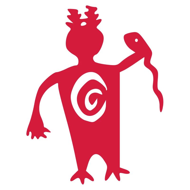 petroglyph shaman vector
