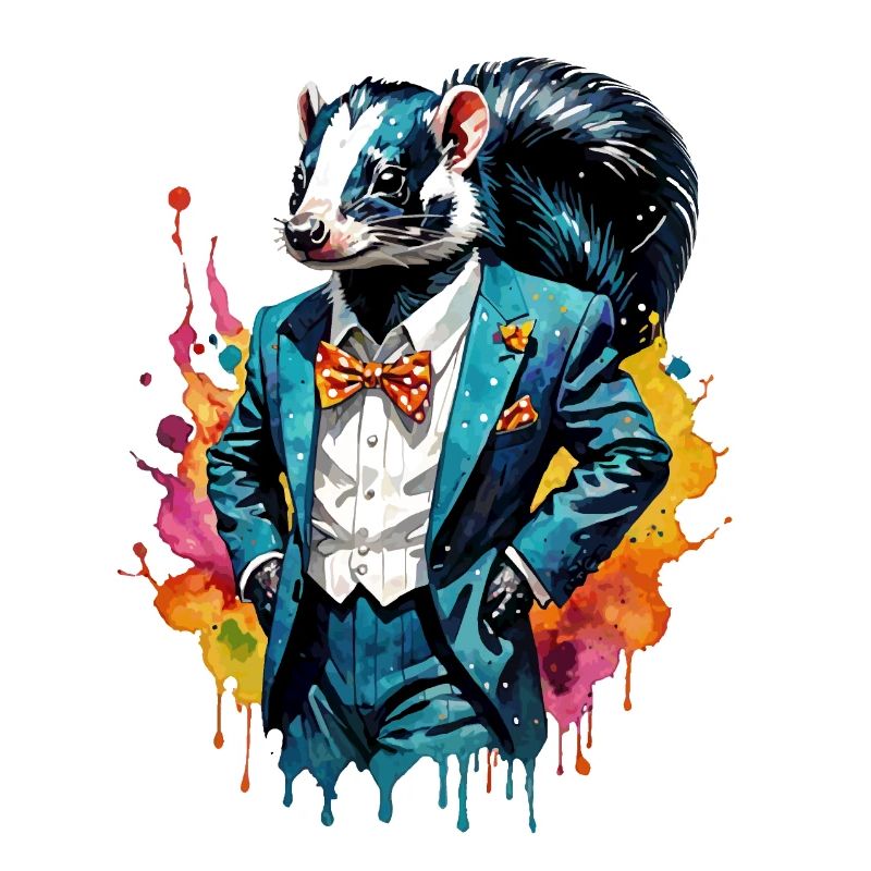 Skunk in a suit