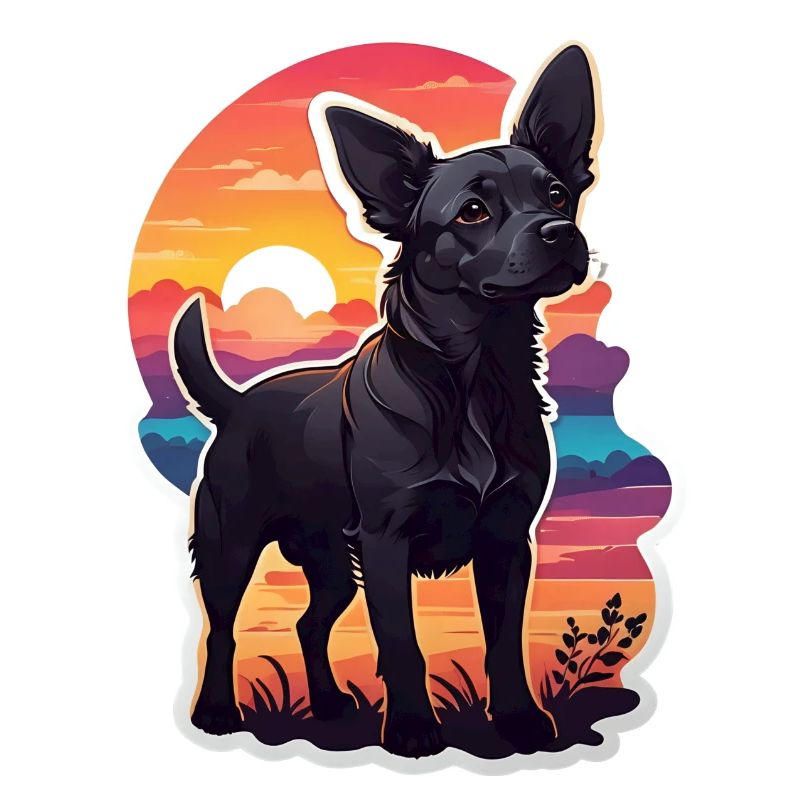 Dog at Sunset