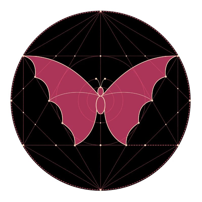 Géométrie sacrée papillon