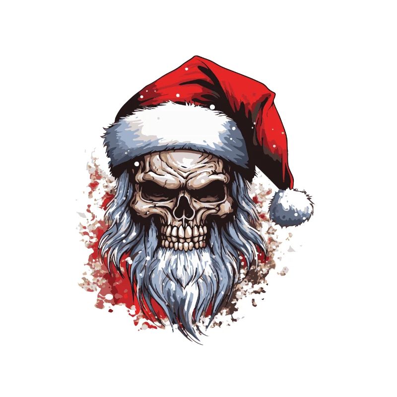 Weihnachtsmann Totenkopf
