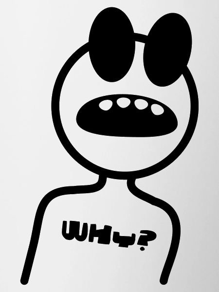 WHY - stick figure