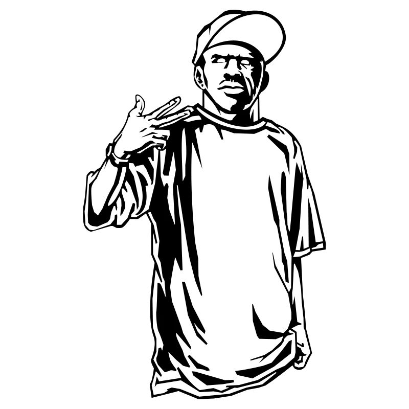Gangster rapper