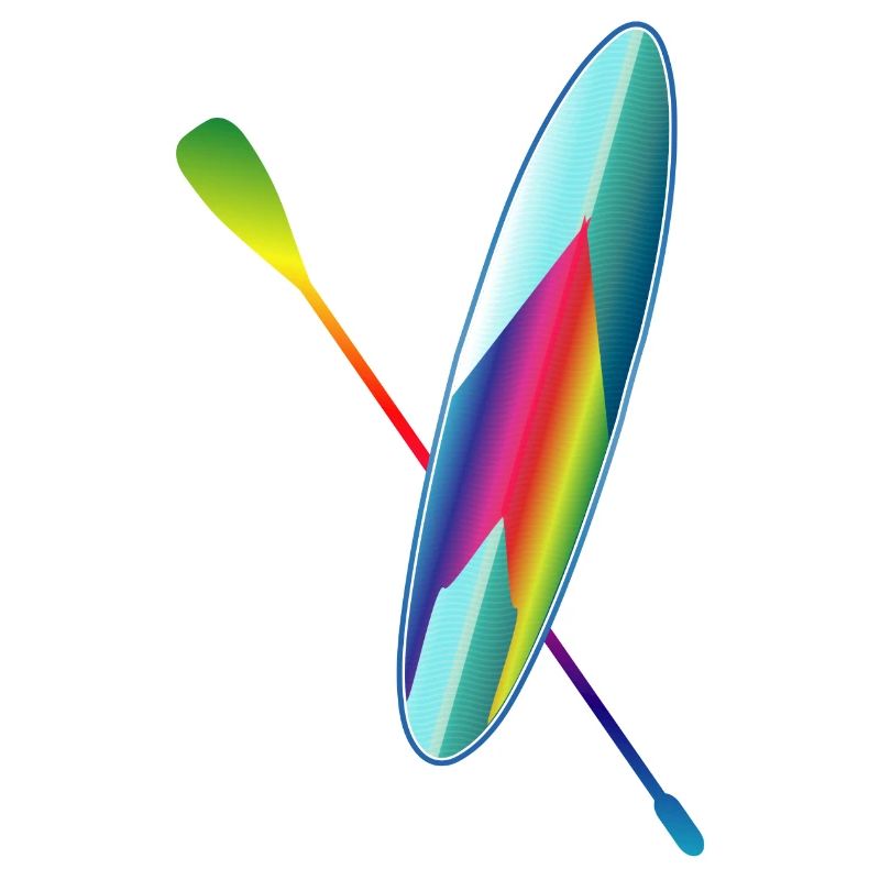 Stand up paddle paddle board coloré