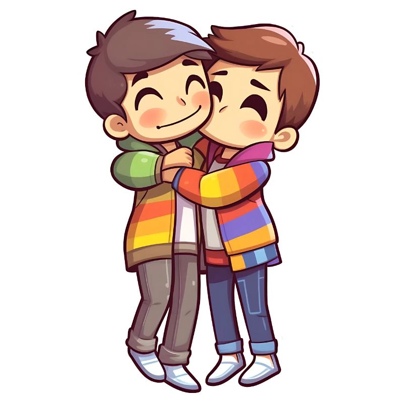 Two boys pride | LGBTQ+ Community