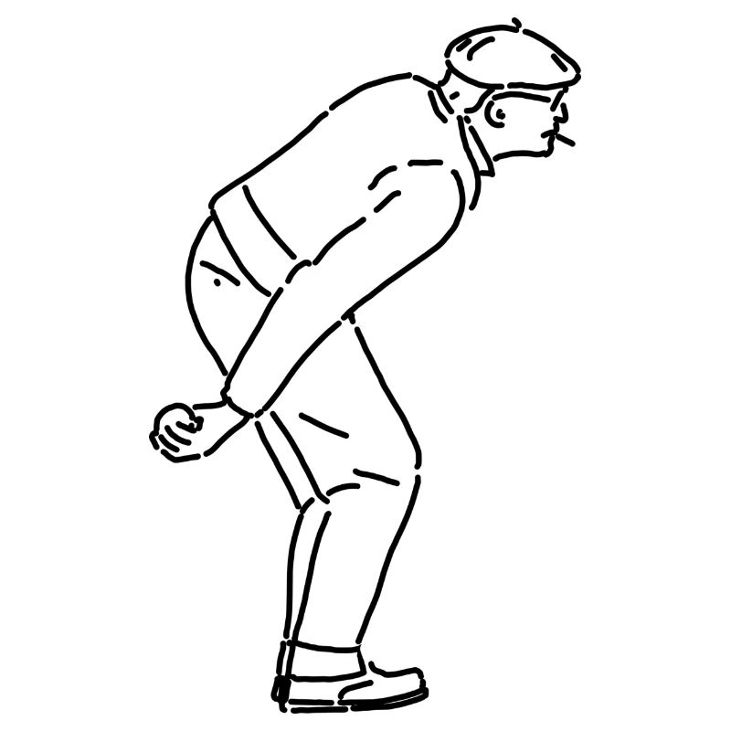 Petanque Spieler Rechtshänder