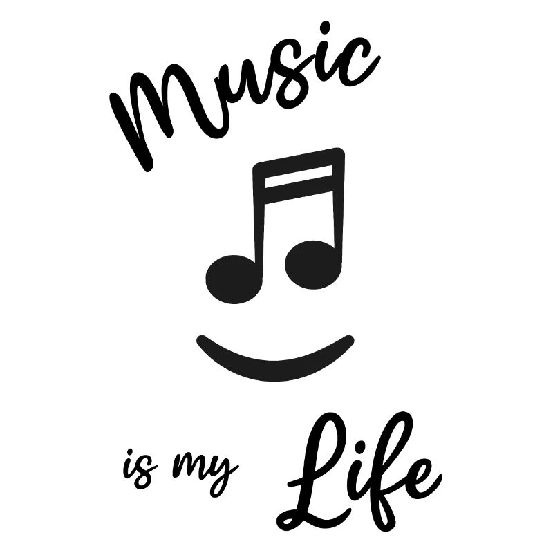 Music - Music is my life - Note lachen