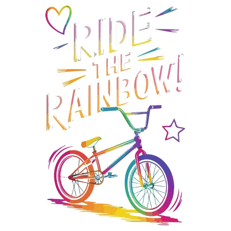 Vibrant Rainbow Bicycle Design