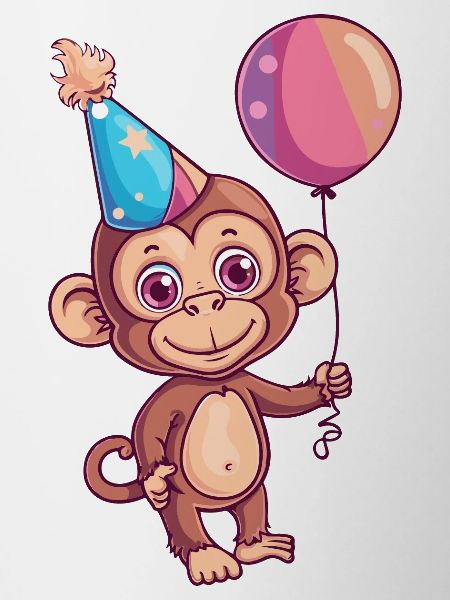 Monkey Birthday Comic