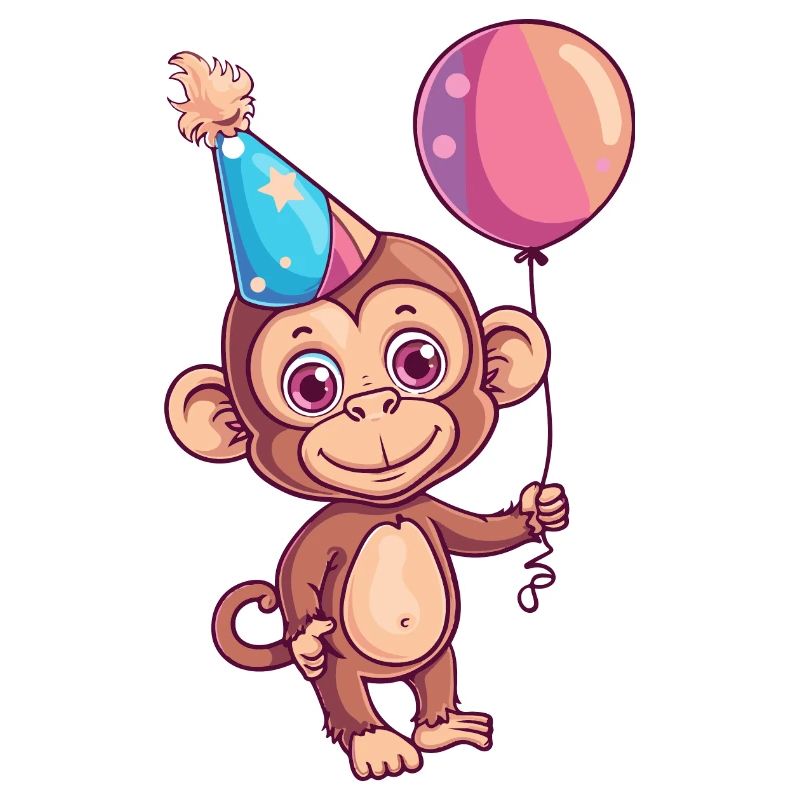 Monkey Birthday Comic