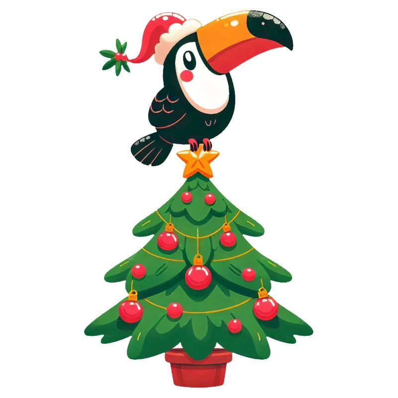 Weihnachtsbaum Tropenvogel Tukan Paradiesvogel
