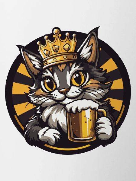 Katze Bier Comic