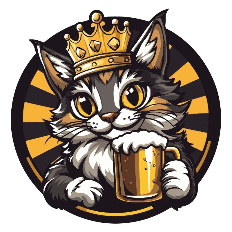 Katze Bier Comic