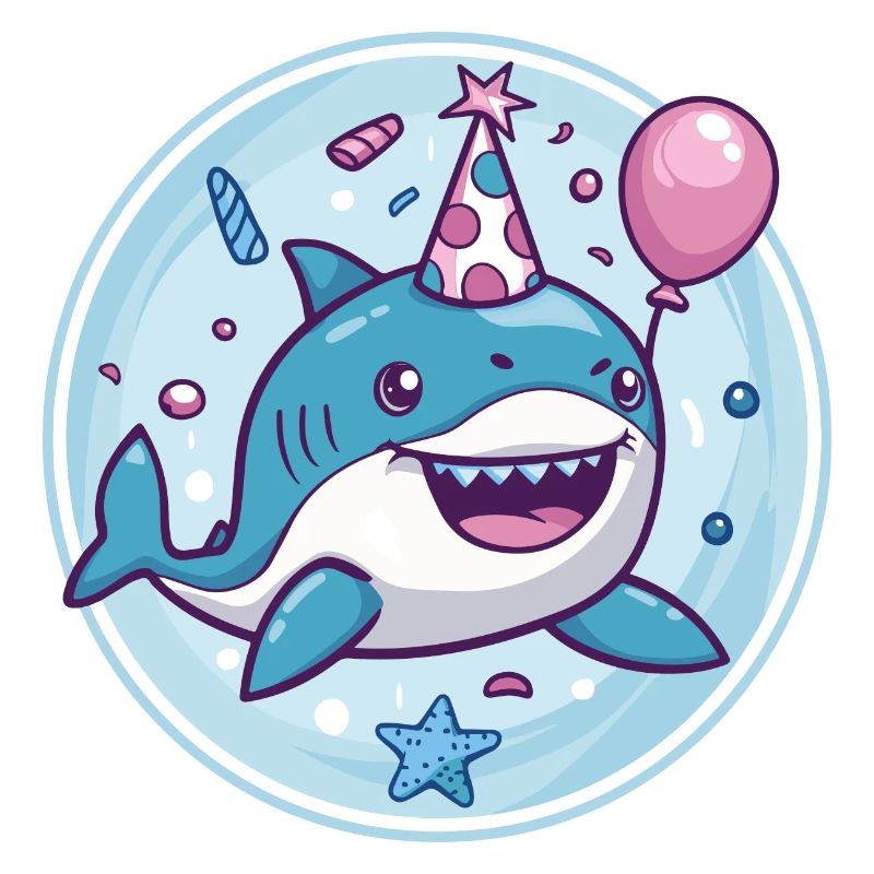 Bande dessinée d’anniversaire de requin