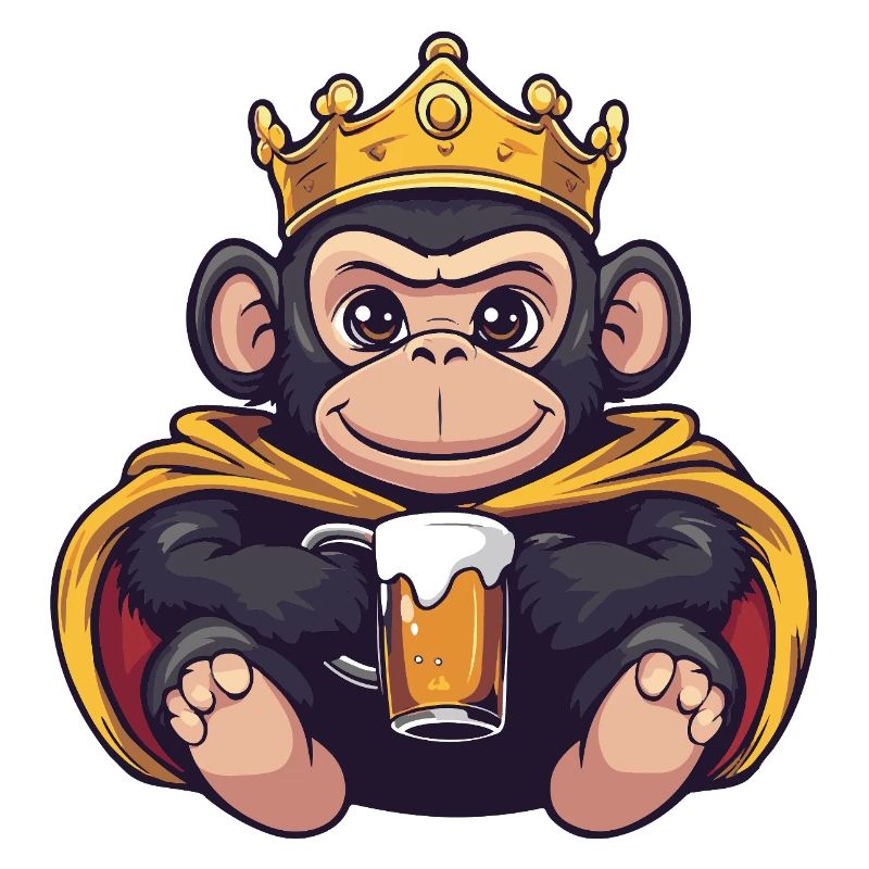 Bière de singe drôle