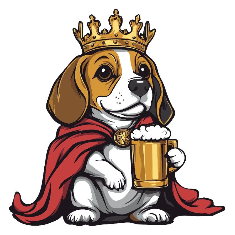 Beagle Dog Beer Funny