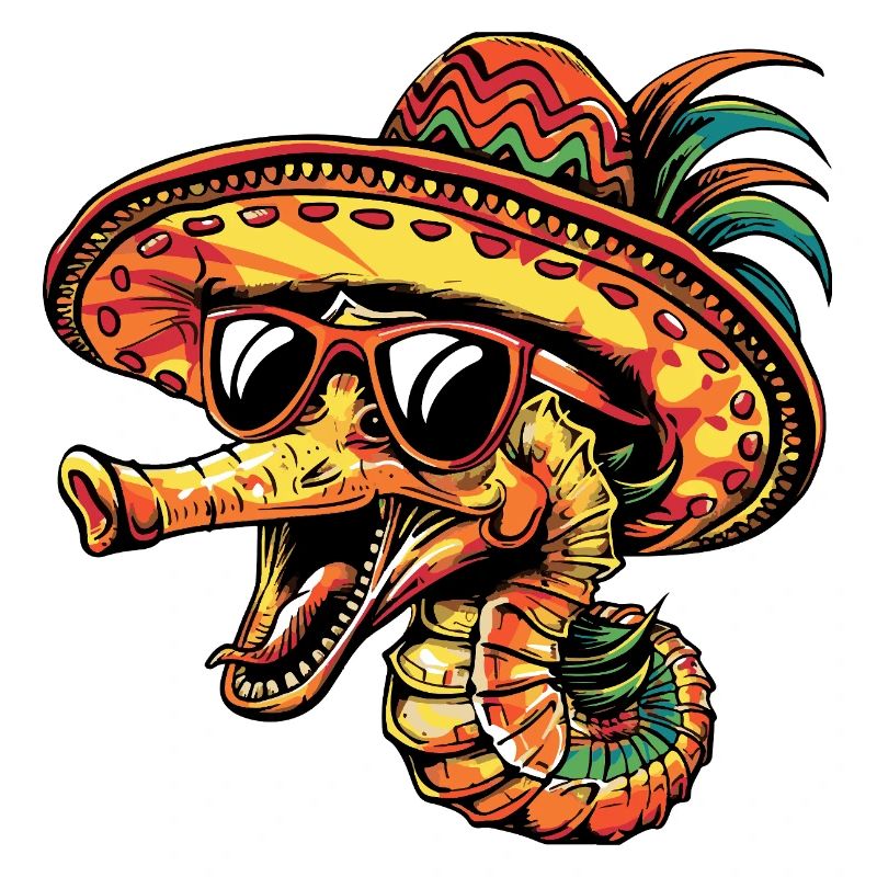 Hippocampe Drôle Sombrero