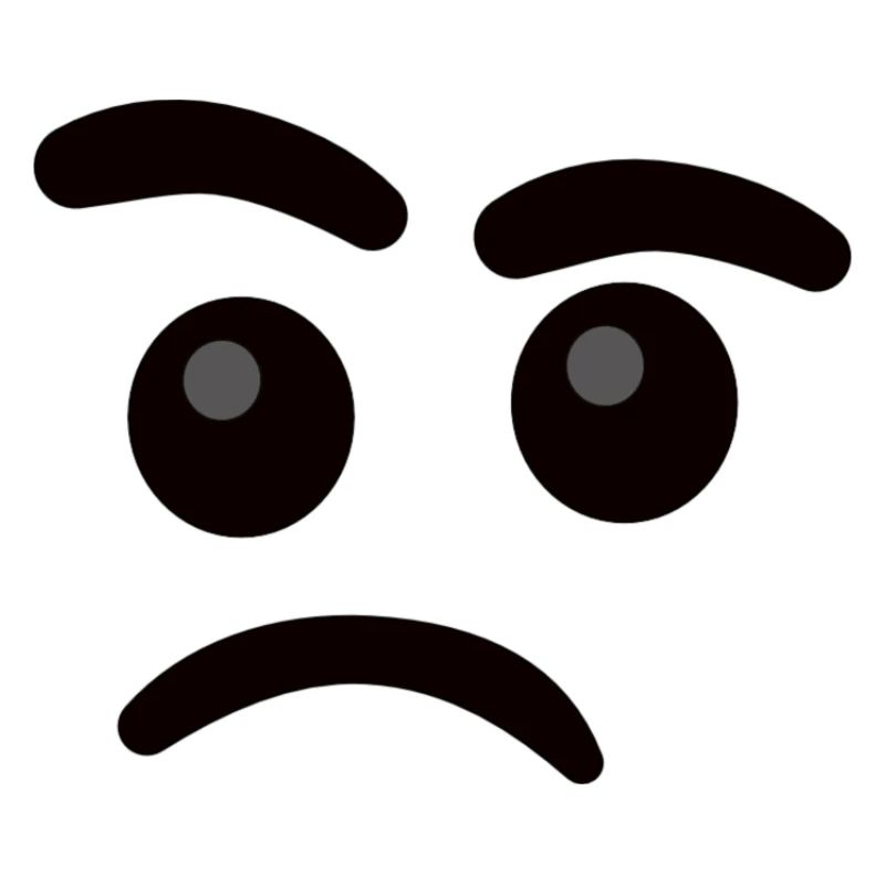 Skeptisches Smilie Gesicht