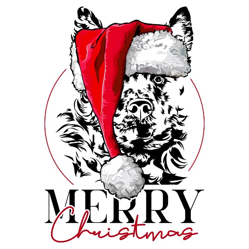 Santa MUDI Joyeux Noël Chiens Wilsigns