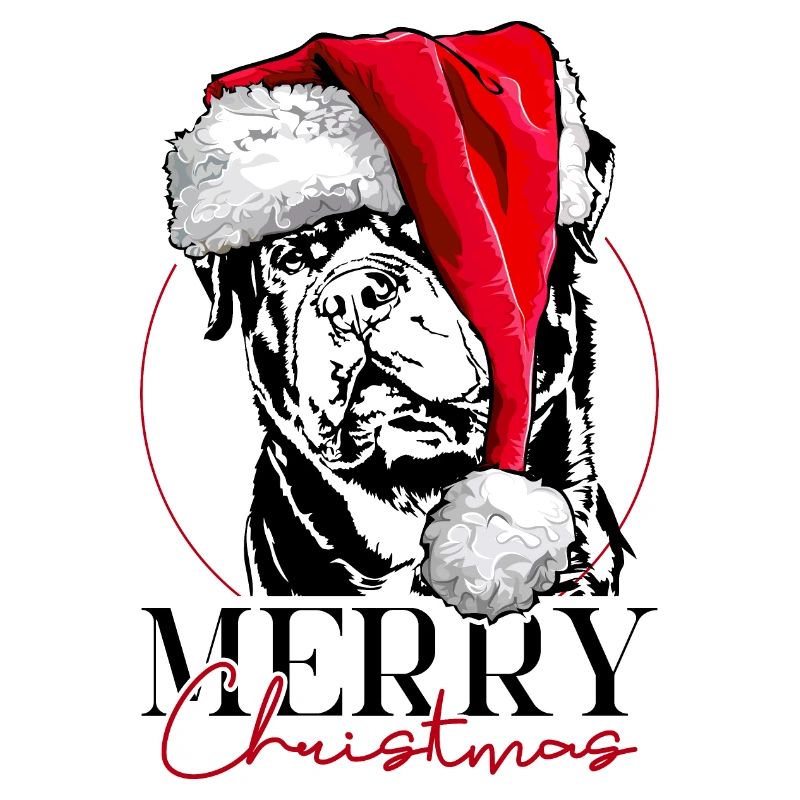 Père Noël joyeux Chiens de Noël Wilsigns