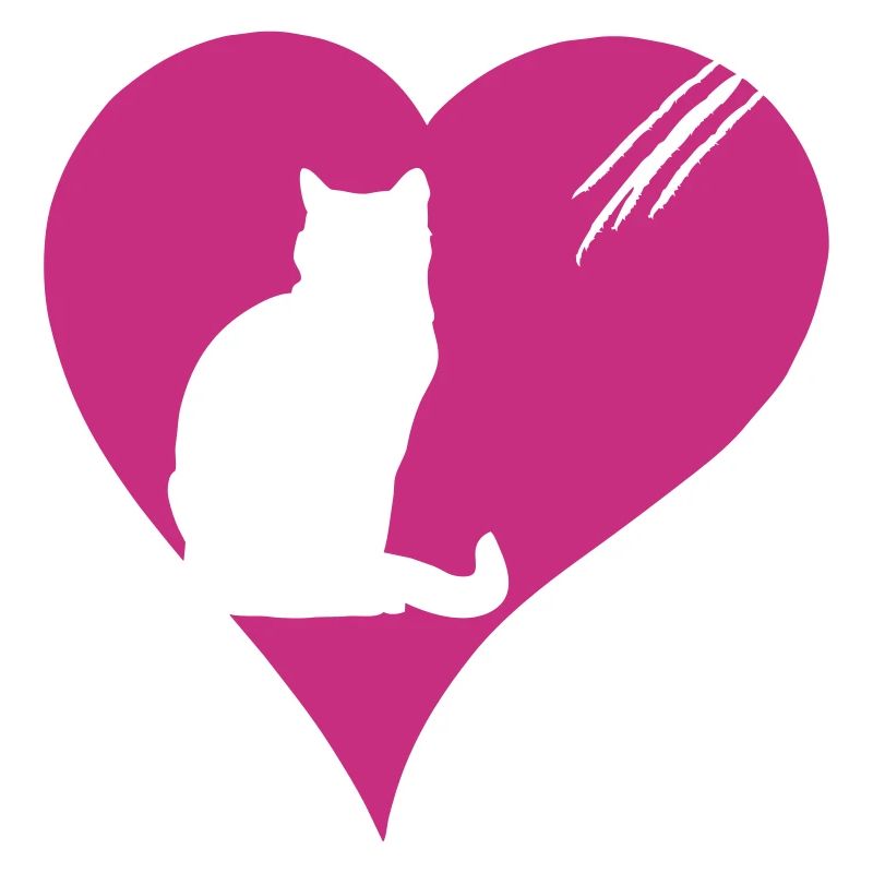 Katze mit Herz