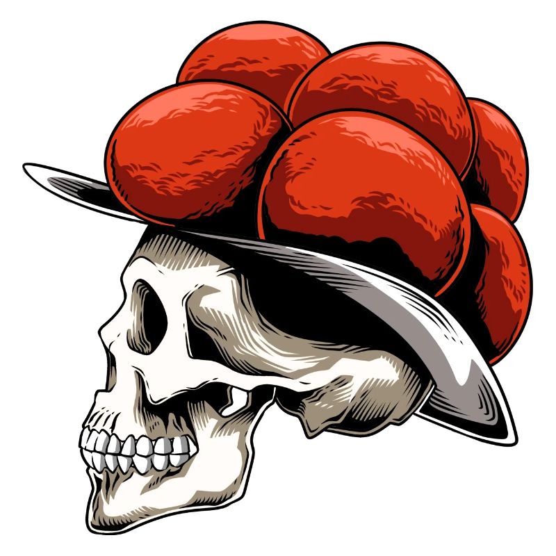Bollenhut Skull Black Forest for a